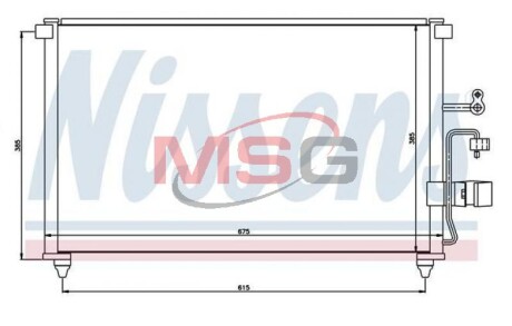 Радiатор кондицiонера NISSENS 94639