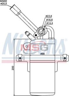 Осушувач кондицiонера NISSENS 95213