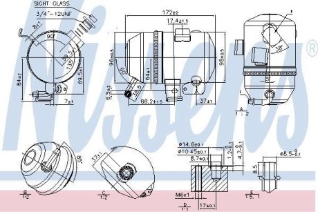 Осушувач радіатора кондиціонера NISSENS 95520