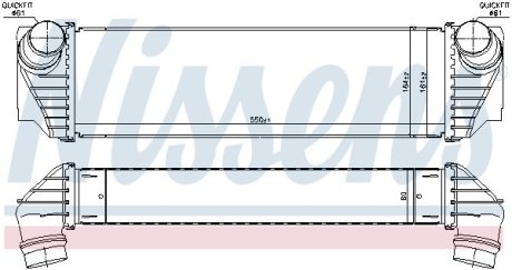 Радіатор наддуву NISSENS 96100