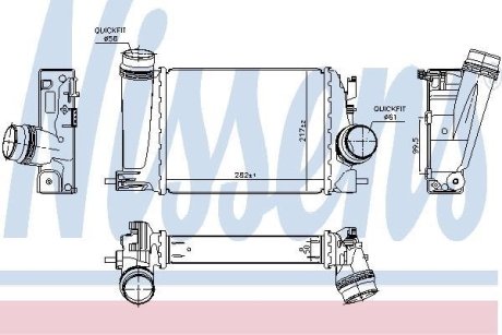 Радіатор наддуву NISSENS 961118