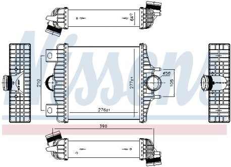 Радіатор наддуву NISSENS 961427