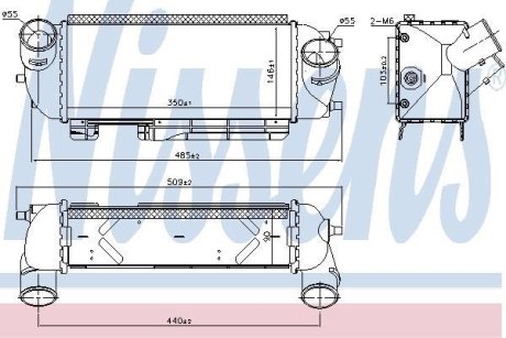 Радіатор наддуву NISSENS 96192