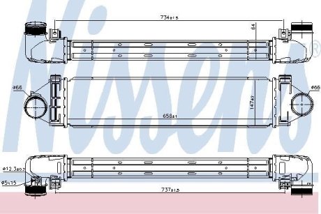 Радіатор наддуву NISSENS 96349