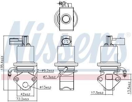 Клапан EGR рециркуляції газів VAG NISSENS 98158