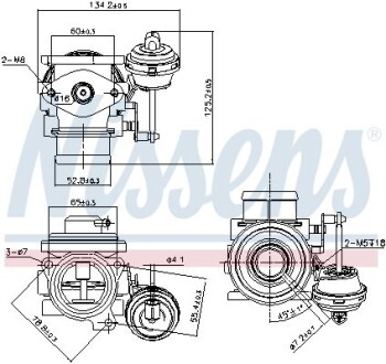 Клапан EGR рециркуляції газів VAG NISSENS 98182