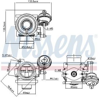 Клапан EGR рециркуляції газів VAG,FORD NISSENS 98225