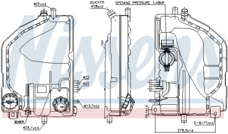 Розширювальний бачок NISSENS 996022