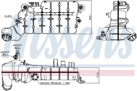 Розширювальний бачок NISSENS 996046