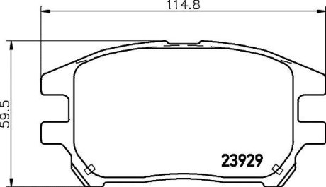 Гальмівні колодки LEXUS RX (MCU15) Front Axle NISSHINBO NP1076