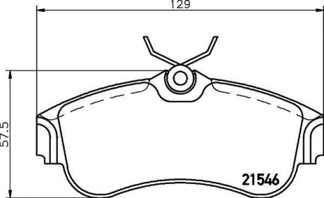 Колодки тормозные дисковые передние Nissan Almera 1.5, 1.8, 2.2 (00-) NISSHINBO NP2053 (фото 1)