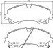 Колодки тормозные дисковые передние Nissan X-Trail III (T32) (13-)/Renault Koleos II (19-) NISSHINBO NP2060 (фото 1)