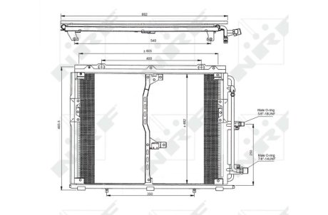 Конденсер кондіционера NRF 35229