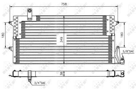 Конденсер кондиціонера NRF 35534