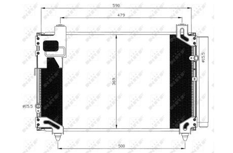 Конденсер кондиціонера NRF 35596