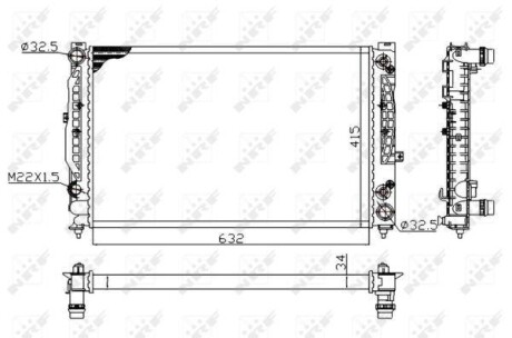 Радіатор NRF 519504A