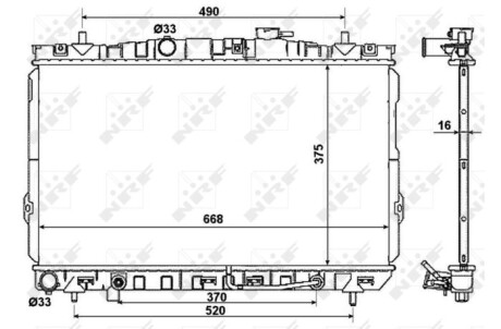 Радіатор NRF 53356