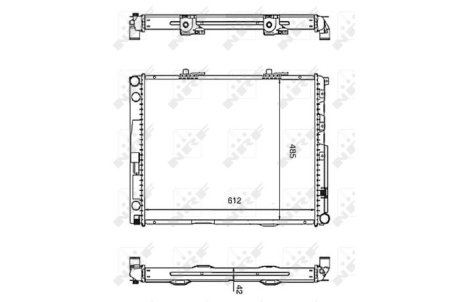 Радіатор охолоджування NRF 58253