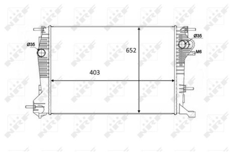 Радіатор охолоджування NRF 58488