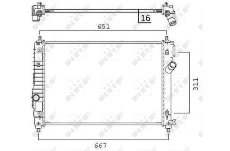 Радіатор охолоджування NRF 58505