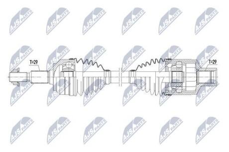 ПОЛУОСЬ NTY NPW-CH-066