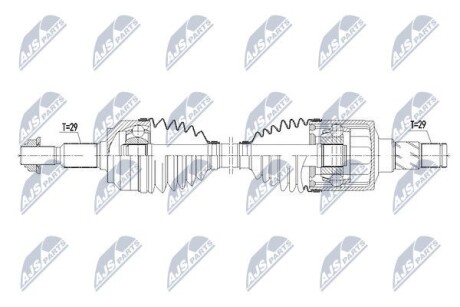 ПОЛУОСЬ NTY NPW-CH-068