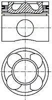 Поршень NURAL 87-435706-00