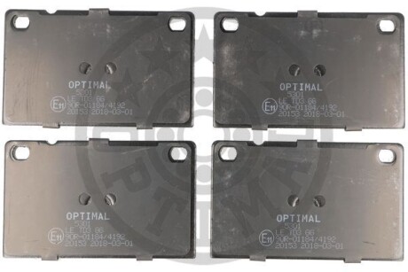 Гальмівні колодки дискові Optimal BP-05301