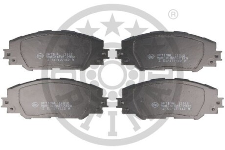 Гальмівні колодки дискові Optimal BP-12312