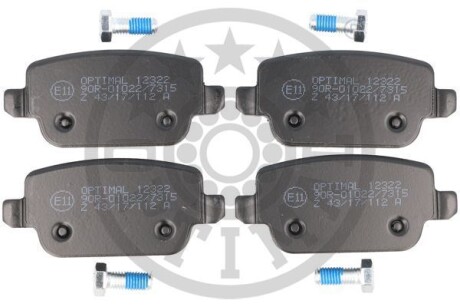 Гальмівні колодки дискові Optimal BP-12322