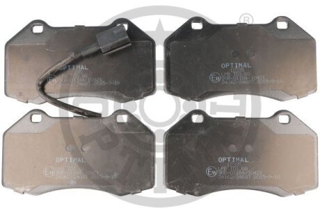 Гальмівні колодки дискові Optimal BP-12335