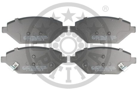 Гальмівні колодки дискові Optimal BP-12478