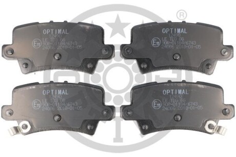 Гальмівні колодки дискові Optimal BP-12490