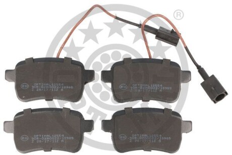 Гальмівні колодки дискові Optimal BP-12554