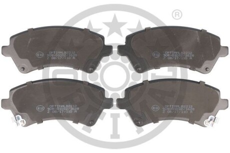 Гальмівні колодки дискові Optimal BP-82212