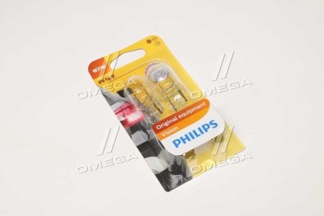 Автолампа W21W 12V W3x16d (2 шт. в блістері) PHILIPS 12065B2