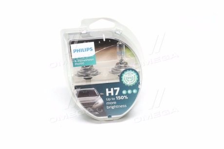 Автолампа H7 S2 12V 55W PX26d X-tremeVision Pro150 +150% (2 шт. в блістері) PHILIPS 12972XVPS2