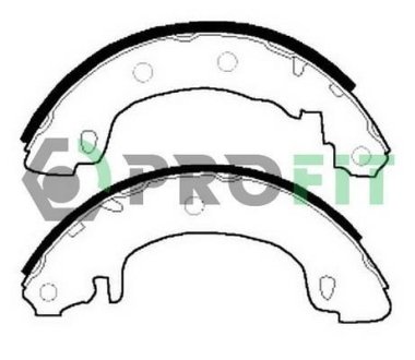 Колодки гальмівні барабанні PROFIT 5001-0544