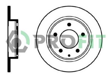 Диск гальмівний PROFIT 5010-0524