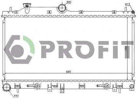 Радіатор охолоджування PROFIT PR 2910A2