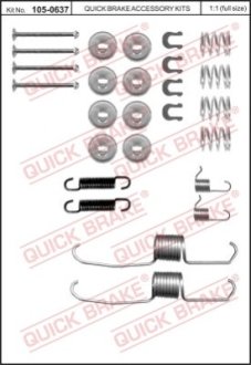 Монтажний комплект колодки QUICK BRAKE 105-0637