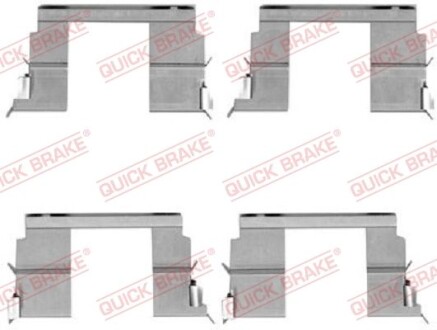 Комплект монтажний гальмівних колодо QUICK BRAKE 109-1783