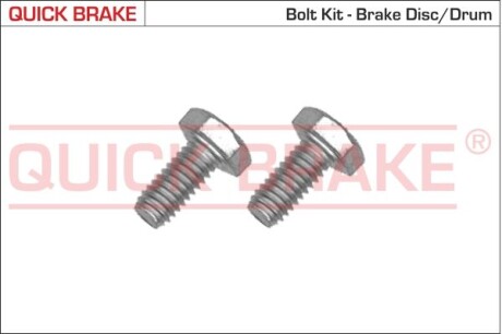 Комплект болтів кріплення гальмівних дисків QUICK BRAKE 4904K