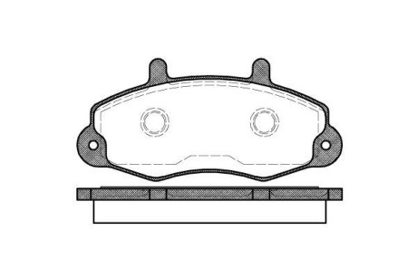 Колодка гальм. диск. FORD TRANSIT передн. REMSA 0391.00