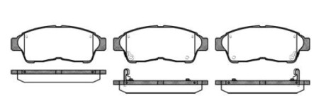 Колодки гальмівні дискові передні TOYOTA RAV4 00-05, RAV4 94-00, Corolla 91-02, Camry 91-01 REMSA 0402.02