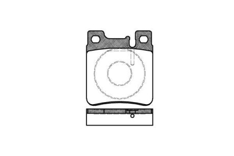 Колодка гальм. диск. MB C-CLASS (W202) задн. REMSA 0407.00