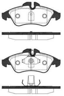 Колодка гальм. диск. MB SPRINTER 2-t (901, 902) (02/95-05/06) передн. REMSA 0578.10