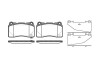 MITSUBISHI гальмівні колодки передн.Lancer V EVO 04 -,Subaru Impreza WRX 01- REMSA 0666.32 (фото 1)