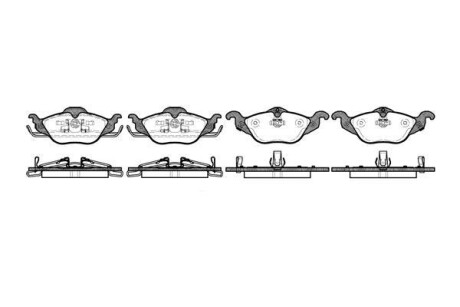 Колодка гальм. диск. OPEL ASTRA G передн. REMSA 0684.02