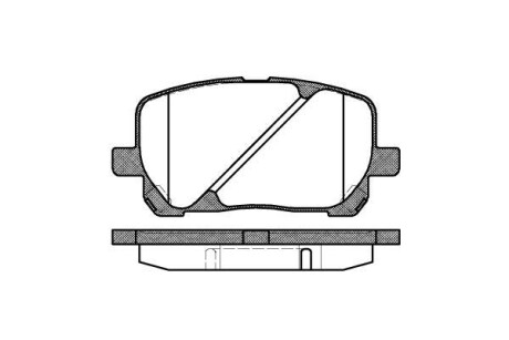 Колодка гальм. диск. TOYOTA AVENSIS передн. REMSA 0954.00 (фото 1)